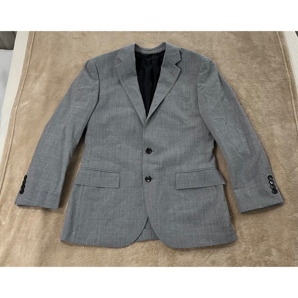 J Crew Ludlow Slim Traveler Tollegno‎ 1900 Blazer Mens 38S Gray Italy Voyager
